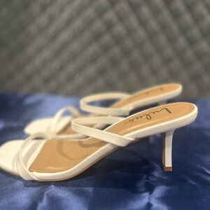 Lulus White Strappy Sandals